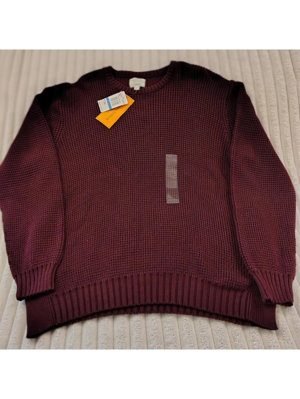 Field & Stream Men's Maroon Crewneck Sweater